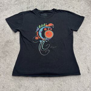 Mexico Guanajuato Slim Graphic T-Shirt Womens Large Black Short Sleeve Crew Tee